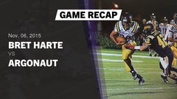Recap: Bret Harte  vs. Argonaut  - Boys Varsity Football 2015