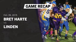 Recap: Bret Harte  vs. Linden  - Boys Varsity Football 2015