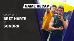 Recap: Bret Harte  vs. Sonora  - Boys Varsity Football 2015