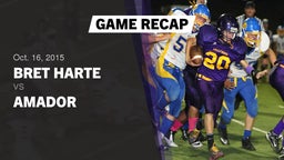 Recap: Bret Harte  vs. Amador  - Boys Varsity Football 2015
