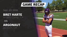 Recap: Bret Harte  vs. Argonaut  2016