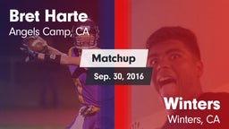 Matchup: Bret Harte vs. Winters  2016
