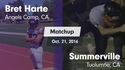 Matchup: Bret Harte vs. Summerville  2016