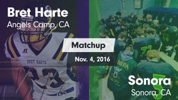 Matchup: Bret Harte vs. Sonora  2016