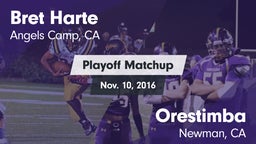 Matchup: Bret Harte vs. Orestimba  2016