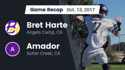 Recap: Bret Harte  vs. Amador  2017
