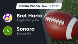 Recap: Bret Harte  vs. Sonora  2017