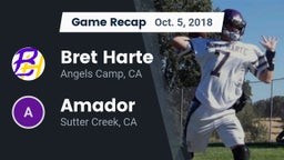 Recap: Bret Harte  vs. Amador  2018