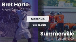 Matchup: Bret Harte vs. Summerville  2018