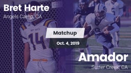 Matchup: Bret Harte vs. Amador  2019