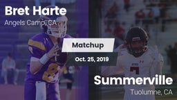 Matchup: Bret Harte vs. Summerville  2019
