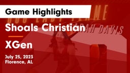 Shoals Christian  vs XGen Game Highlights - July 25, 2023