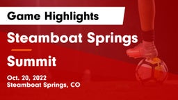 Steamboat Springs  vs Summit  Game Highlights - Oct. 20, 2022