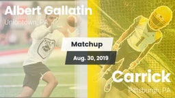 Matchup: Albert Gallatin vs. Carrick  2019