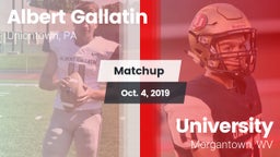 Matchup: Albert Gallatin vs. University  2019