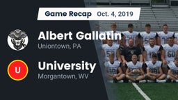 Recap: Albert Gallatin vs. University  2019