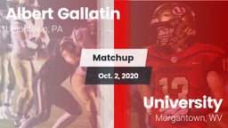 Matchup: Albert Gallatin vs. University  2020