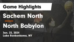 Sachem North  vs North Babylon  Game Highlights - Jan. 23, 2024