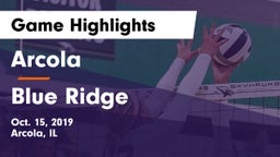 Arcola  vs Blue Ridge Game Highlights - Oct. 15, 2019