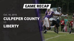 Recap: Culpeper County  vs. Liberty  2015