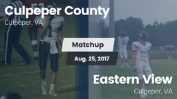 Matchup: Culpeper County vs. Eastern View  2017
