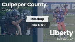 Matchup: Culpeper County vs. Liberty  2017