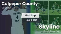 Matchup: Culpeper County vs. Skyline  2017