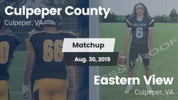 Matchup: Culpeper County vs. Eastern View  2019