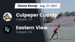 Recap: Culpeper County  vs. Eastern View  2021