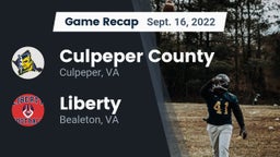 Recap: Culpeper County  vs. Liberty  2022