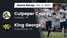 Recap: Culpeper County  vs. King George  2023