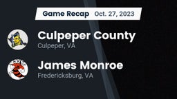 Recap: Culpeper County  vs. James Monroe  2023
