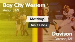Matchup: Bay City Western vs. Davison  2016