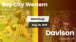 Matchup: Bay City Western vs. Davison  2018