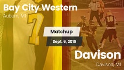 Matchup: Bay City Western vs. Davison  2019