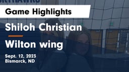 Shiloh Christian  vs Wilton wing Game Highlights - Sept. 12, 2023