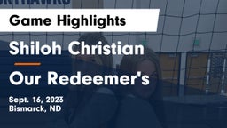 Shiloh Christian  vs Our Redeemer's  Game Highlights - Sept. 16, 2023