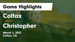 Colfax  vs Christopher Game Highlights - March 1, 2023