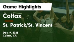Colfax  vs St. Patrick/St. Vincent  Game Highlights - Dec. 9, 2023