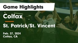 Colfax  vs St. Patrick/St. Vincent  Game Highlights - Feb. 27, 2024