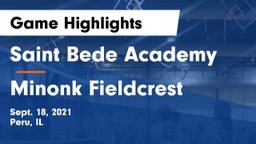 Saint Bede Academy vs Minonk Fieldcrest Game Highlights - Sept. 18, 2021