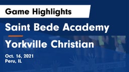 Saint Bede Academy vs Yorkville Christian Game Highlights - Oct. 16, 2021