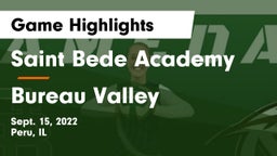 Saint Bede Academy vs Bureau Valley  Game Highlights - Sept. 15, 2022
