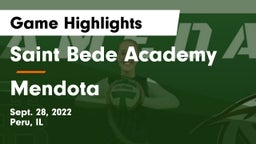 Saint Bede Academy vs Mendota  Game Highlights - Sept. 28, 2022