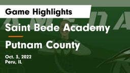 Saint Bede Academy vs Putnam County  Game Highlights - Oct. 3, 2022