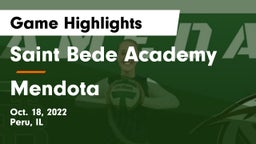 Saint Bede Academy vs Mendota  Game Highlights - Oct. 18, 2022