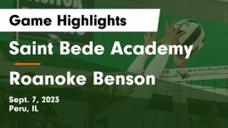 Saint Bede Academy vs Roanoke Benson Game Highlights - Sept. 7, 2023