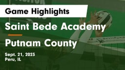 Saint Bede Academy vs Putnam County Game Highlights - Sept. 21, 2023