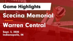 Scecina Memorial  vs Warren Central  Game Highlights - Sept. 3, 2020