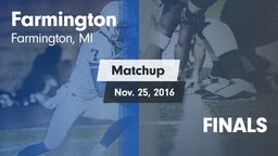 Matchup: Farmington vs. FINALS 2016